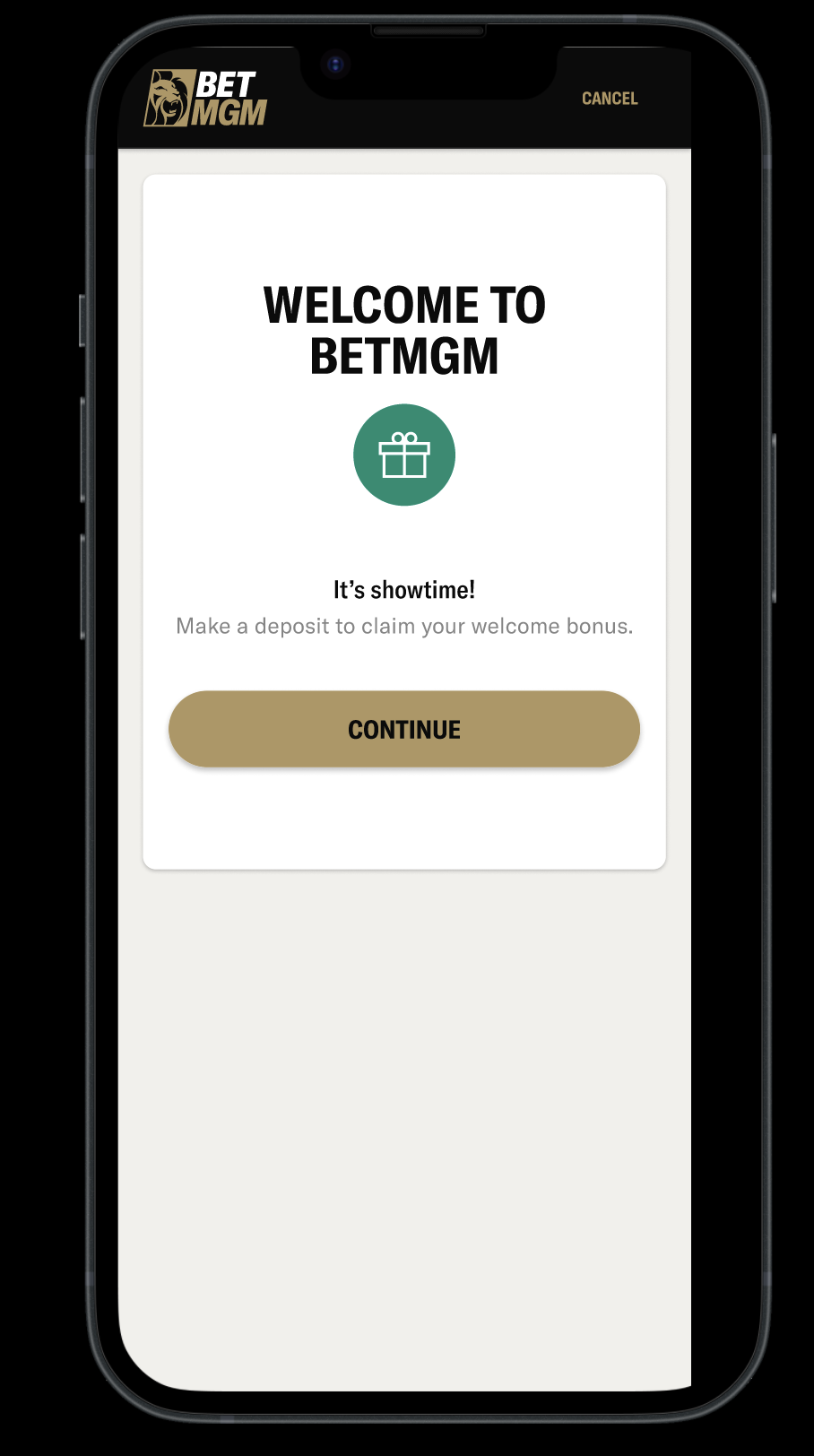 LeoVegas in-product message